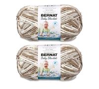 Bernat Baby Blanket Little Sandc Yarn - 2 Pack of 300g/10.5oz - Polyester - 6 Super Bulky - 220 Yards - Knitting/Crochet