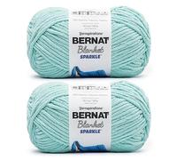 Bernat Blanket Sparkle Aqua Garn - 2 Packungen mit 300 g - Polyester - #6 Super Bulky - 220 Meter - Stricken und Häkeln