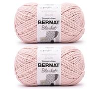 Bernat Blanket Super Bulky Acrylgarn - 2 Stück 300 g #6 Chunky Chenille, schweres Garn zum Stricken und Häkeln, Amigurumi, dicke Decken (Pink Dust, 220 Yards 2er-Pack)