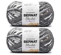 Bernat Blanket Tie Dye-Ish Moonlight Garn - 2 Packungen mit 300 g - Polyester - #6 Super Bulky - 220 Meter - Stricken, Häkeln, Basteln und Amigurumi, grobes Chenille-Garn