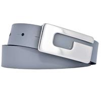 Bernd Götz 3cm Damen Softleder Koppelgürtel grau Grau 85