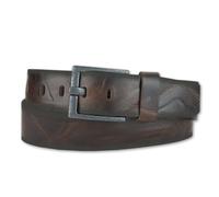 Bernd Götz 4,5 cm Walkledergürtel geprägt Dunkelbraun Braun 105