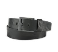 Bernd Götz 4,5 cm Walkledergürtel geprägt Schwarz Schwarz 110
