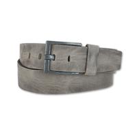 Bernd Götz 4,5 cm Walkledergürtel geprägt Taupe Braun 85