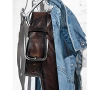 Bernd Götz Herrengürtel aus Walk- Rindleder in Dunkelbraun 80