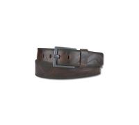 Ledergürtel BERND GÖTZ "Ledergürtel mit starker Optik und cooler Schließe", Herren, Gr. 110, dunkelbraun, Rindsleder, Gürtel Ledergürtel (84331623-110) dunkelbraun
