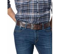 Walkledergürtel 50379-dunkelbraun 90 cm