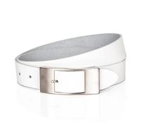 Bernd Götz Softleder Damengürtel Weiß 105