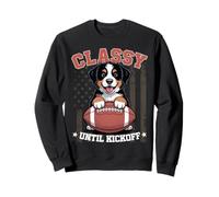 Bernese Mountain Dog American Football Classy Sweatshirt
