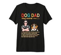 Bernese Mountain Dog Dad Definition Funny Fathers Day Premium T-Shirt