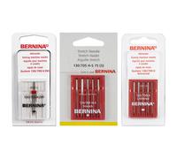 Bernina Nähmaschinennadel-Set 4 (Universal 100/ Stretch 75/ Zwillingsnadel 80/ 11 St.)