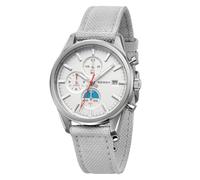 BERNY Chronograph Uhr Herren 50M Wasserdicht Quarzuhr Super Leuchtend Herren Analog Armbanduhr Multifunktion Stoppuhr AR Saphirglas Canvasband