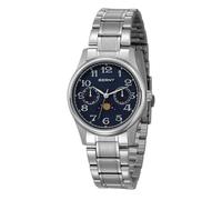 BERNY Damen Quarzuhr Mondphase Uhren Damen Armbanduhr Arabische Ziffern Ziffernblatt Edelstahl Uhrenband Analog Uhren Sub-Tag mit Datum Tag Blende Fashion Cuasual Uhr