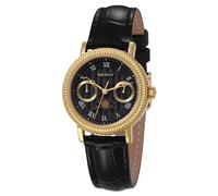 BERNY Damenuhr Damen Quarzuhr Mondphase Analoge Uhren Echtleder Armband Mode Uhren für Frauen 3ATM Wasserdicht