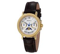 BERNY Damenuhr Damen Quarzuhr Mondphase Analoge Uhren Echtleder Armband Mode Uhren für Frauen 3ATM Wasserdicht