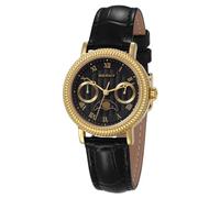 BERNY Damenuhr Damen Quarzuhr Mondphase Analoge Uhren Echtleder Armband Mode Uhren für Frauen 3ATM Wasserdicht