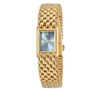 BERNY Gold Uhr für Frauen Rechteckige Armbanduhr wasserfest Luxus Armbanduhr Analog Quarz Uhr Vollständig aus Edelstahl Sonnenstrahlen-Zifferblatt Geburtstagsgeschenk