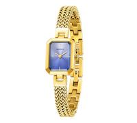 BERNY Gold Uhr Für Frauen Zierliche Quarz-Armbanduhr Damen Rechteck Mini Armbanduhren Kleine Mode 3ATM Wasserdicht Alle Edelstahl Abnehmbares Uhrenarmband