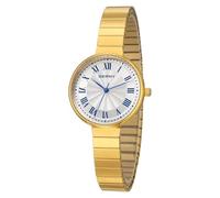 BERNY Gold Uhren für Damen Vintage Armbanduhr Damen Analog Quarzuhren mit Voll Edelstahl Ausziehband 3ATM Wasserdicht Römische Indizes