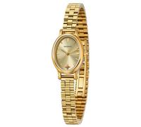 BERNY Gold Uhren für Damen Vintage Ovaluhr Quarzwerk Damen Modearmbanduhr