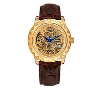 BERNY Gold Uhren für Männer Automatische Männer Armbanduhr Skelett Luxus Kleid Mechanische Herrenuhr Ausstellung Rückabdeckung Leuchtende Stunden Marker Wasserdicht