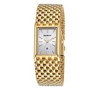 BERNY Gold Uhren Für Männer Mit Datumsfenster Japanische Quarzwerk wasserdichte Männer Armbanduhren Luxus Casual Mode Herrenuhr