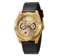 BERNY Herrenuhr Gold Klassische Armbanduhr Analog Quarz Wasserdicht mit Datum-Wochentag und Zifferblättern