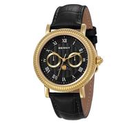 BERNY Quarzuhr Männer Armbanduhr Mondphase Analoge Uhren Casual Uhren 3ATM Wasserdichtes Echtlederarmband