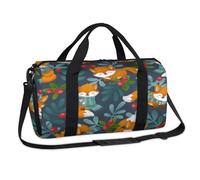 Berry Fox Sporttasche, lustiger Fuchs, Wochenende, Übernachtungstasche, lässige Tragetasche, Reisetasche, Reisetasche, für Kinder, Mädchen, Jungen, Damen, Herren