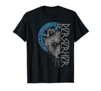 Berserker Bär Krieger Odin Runen Nordischer Kompass Wikinger T-Shirt