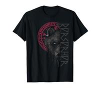 Berserker Bär Krieger Odin Runen Nordischer Kompass Wikinger T-Shirt