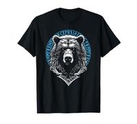 Berserker Bär Krieger Odin Runen Nordischer Kompass Wikinger T-Shirt