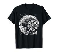 Berserker Bär Krieger Odin Runen Nordischer Kompass Wikinger T-Shirt
