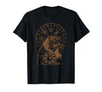 Berserker Bär Krieger Odin Runen Nordischer Kompass Wikinger T-Shirt