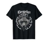Berserker Bär Krieger Odin Runen Nordischer Kompass Wikinger T-Shirt