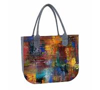 Bertoni Einkaufstasche LADY XL mit Aufdruck Caracas - Praktische und leichte Tragetasche mit Reißverschluss - Für das Format A4 - Filztasche, Dameneinkaufstasche, Einkaufsbeutel