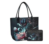 Bertoni Einkaufstasche Organizertasche 2er Set Tasche Schminktasche Organizer Shopper Codura Mit Reißverschluss LADY XL Perle