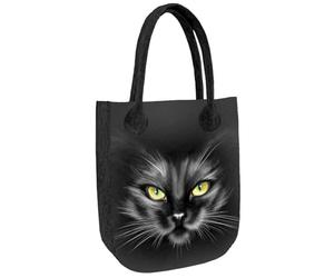 Bertoni Filztasche Damen Shopper City Antrazit mit Print „Maura“ - Handtasche aus Filz, Reißverschluss, A4 geeignet, bis 10 kg, umweltfreundlich, hergestellt in Polen - ARCO Design (Nero)