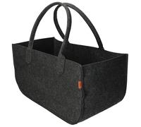 Bertoni Filztasche Groß Organizer Einkaufstasche Shopper Aus Filz XXXL 50x40x40 cm Anthrazit