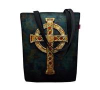 Bertoni Tasche Schultertasche Einkaufstasche Umhängetasche Shopper Tote Bag Handtasche Codura Mit Reißverschluss Sunny 40x36x2 cm Celtic