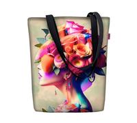 Bertoni Tasche Schultertasche Einkaufstasche Umhängetasche Shopper Tote Bag Handtasche Codura Mit Reißverschluss Sunny 40x36x2 cm Ravenna