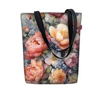 Bertoni Tasche Schultertasche Einkaufstasche Umhängetasche Shopper Tote Bag Handtasche Codura Mit Reißverschluss Sunny 40x36x2 cm Felicia