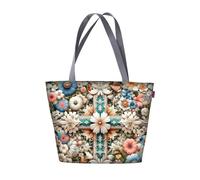 Bertoni Tasche Schultertasche Strandtasche Einkaufstasche Umhängetasche Shopper Tote Bag Wetterfest Codura Mit Reißverschluss A4 45x33x3 cm Holi Margaret