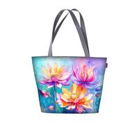Bertoni Tasche Schultertasche Strandtasche Einkaufstasche Umhängetasche Shopper Tote Bag Wetterfest Codura Mit Reißverschluss A4 45x33x3 cm Holi Meluzyna