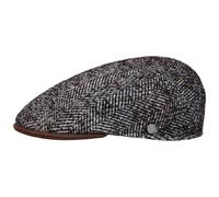 Bertonico Herringbone Flatcap by Lierys braun-blau M (56-57 cm)