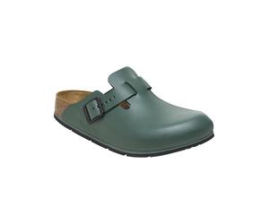Berufsschuh BIRKENSTOCK "Boston Pro" Gr. 41, grün (dunkelgrün), 41, Obermaterial: 50% Rindsleder Leather cow. 50% Lammleder LEL., Schuhe (67163260-41) dunkelgrün