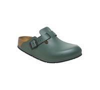 Berufsschuh BIRKENSTOCK "Boston Pro" Gr. 42, grün (dunkelgrün), 42, Obermaterial: 50% Rindsleder Leather cow. 50% Lammleder LEL., Schuhe (67163260-42) dunkelgrün