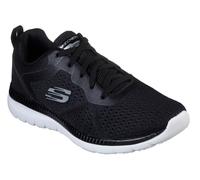 Berufsschuh SKECHERS "BOUNTIFUL - QUICK PATH", Damen, Gr. 36, schwarz, Lederimitat, Textil, Schuhe Berufsschuh, Freizeitschuh, Halbschuh, Schnürschuh mit gepolsterter Innensohle (99494529-36)