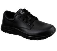 Skechers Berufsschuh FLEX ADVANTAGE SR-FOURCHE 45, EURO-Größen schwarz Herren Schnürschuhe Komfortschuhe Schuhe 45, EURO-Größen schwarz