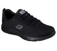 Berufsschuh SKECHERS "Ghenter-Bronaugh Schnürschuh" Gr. 40, schwarz, 40, Synthetik, Textil, Schuhe, Schnürschuh für Gastronomie mit Skechers Memory Foam Innensohle (73514401-40) schwarz